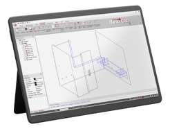 Flexijet_ CAD Software drawing visible on IPad