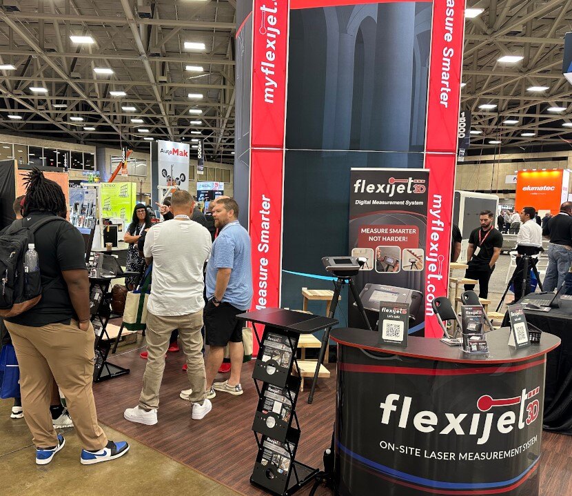 Flexijet stand at GlassBuild 2024